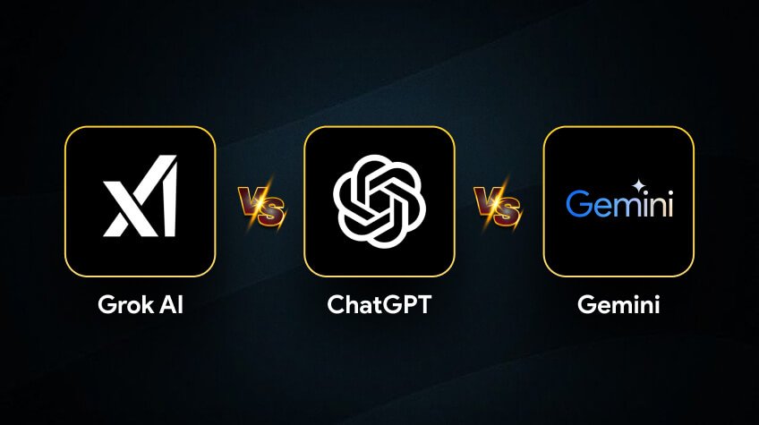 Grok vs ChatGPT vs Gemini vs Copilot